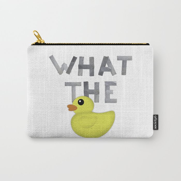 WHAT THE DUCK written with duck tape Carry-All Pouch