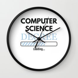 Computer Science Degree Loading Computer Scientist Wall Clock
