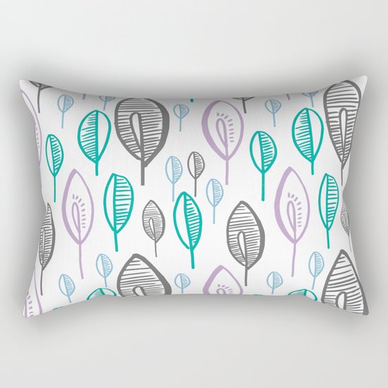 LEAFS PATTERN Rectangular Pillow