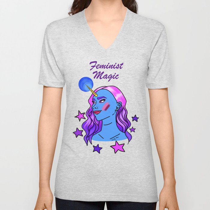 Feminist Magic V Neck T Shirt