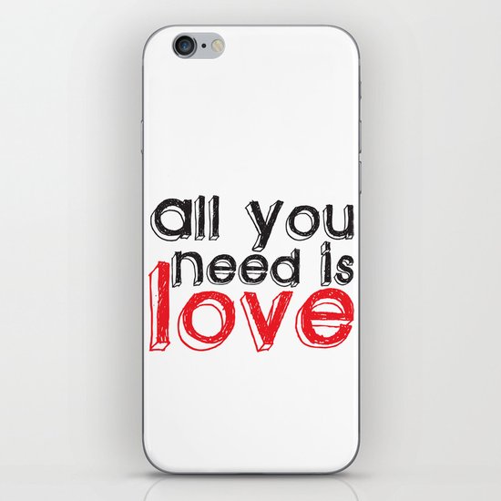 All you need is love iPhone & iPod Skin