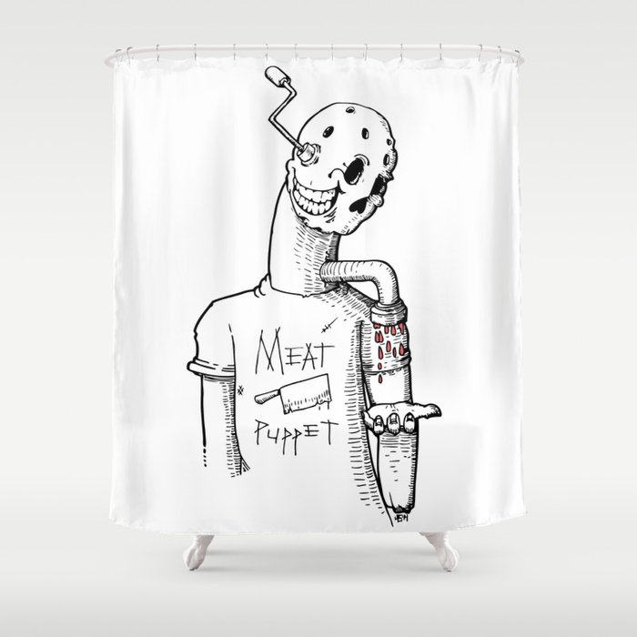 Meat Puppet Shower Curtain