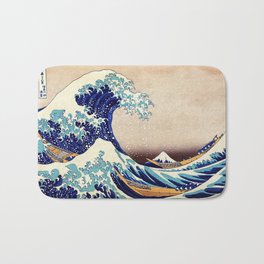 The Great Wave Off Kanagawa Bath Mat