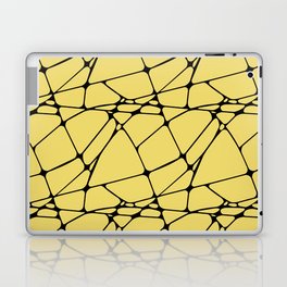 Black and Yellow Abstract Mosaic Pattern 1 Pairs Dulux 2022 Popular Colour Lemon Jester Laptop Skin