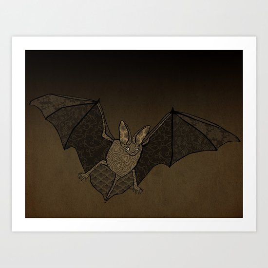 Batty Art Print