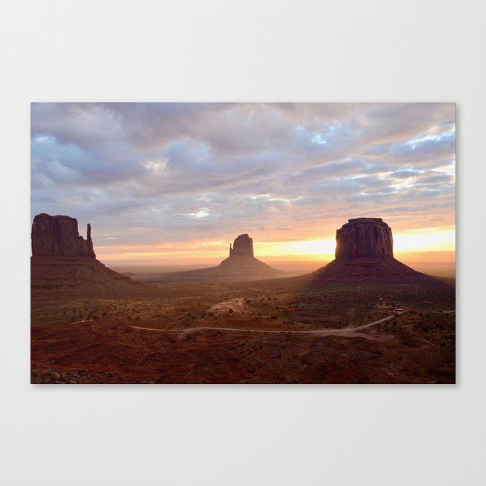 Sunrise over Monument Valley Canvas Print