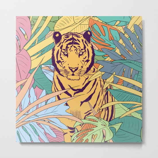 Tiger Metal Print