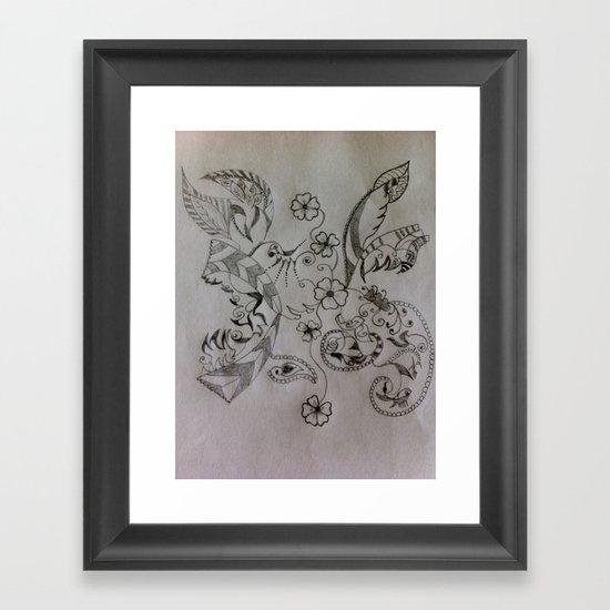 Hummingbird Framed Art Print