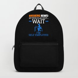 Self-Employed Business Own Boss Self-Employment Backpack