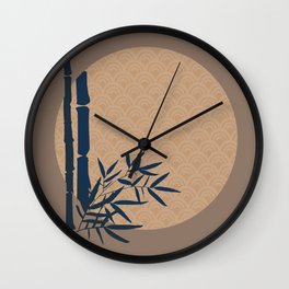 Bamboo Shadows  Wall Clock | Japaneseculture, Asianprints, Graphicdesign, Japanasia, Foldingfan, Japaneseprints, Asianculture, Japanesefan, Asiandesigns, Koi 