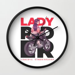 Lady Rider Wall Clock