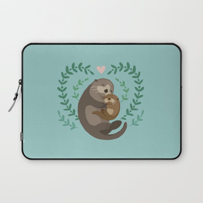 Otter Snuggles Laptop Sleeve