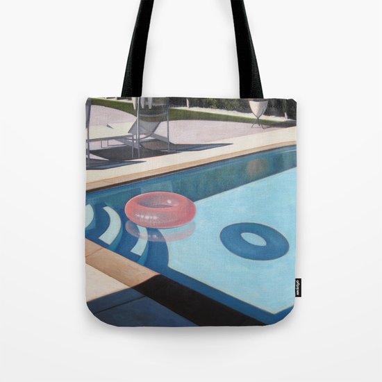 Pink Pool Inner Tube Tote Bag