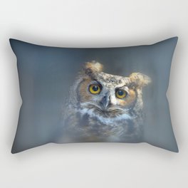 Great Horned Owl Rectangular Pillow
