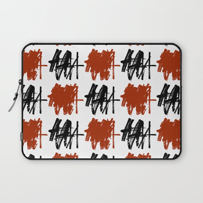 Abstract Painting Red Black White Laptop Sleeve