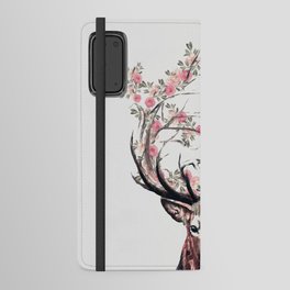 Deer and Flowers Android Wallet Case