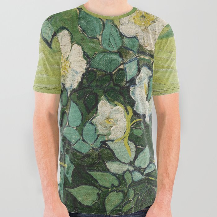 Wild Roses Van Gogh All Over Graphic Tee