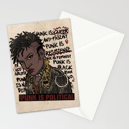 Punk is Political Stationery Card