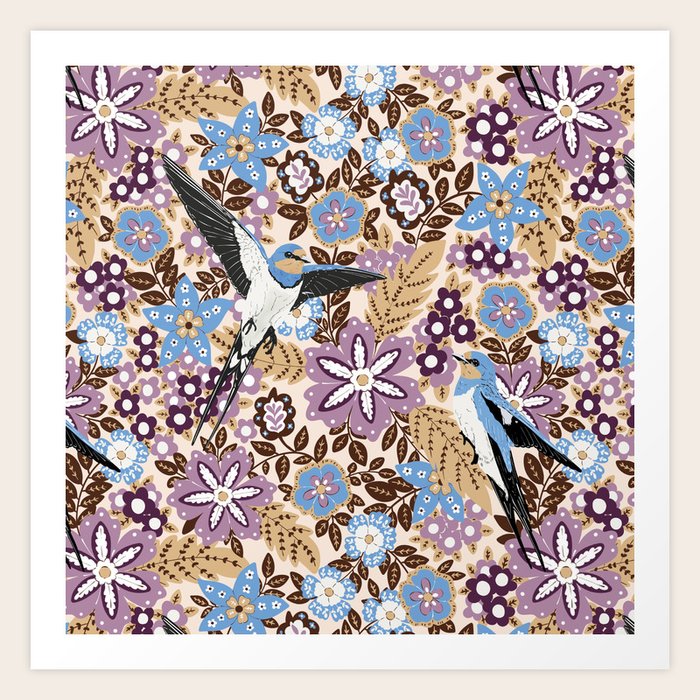 Swallow Art Prints, Framed & Recessed | Society6