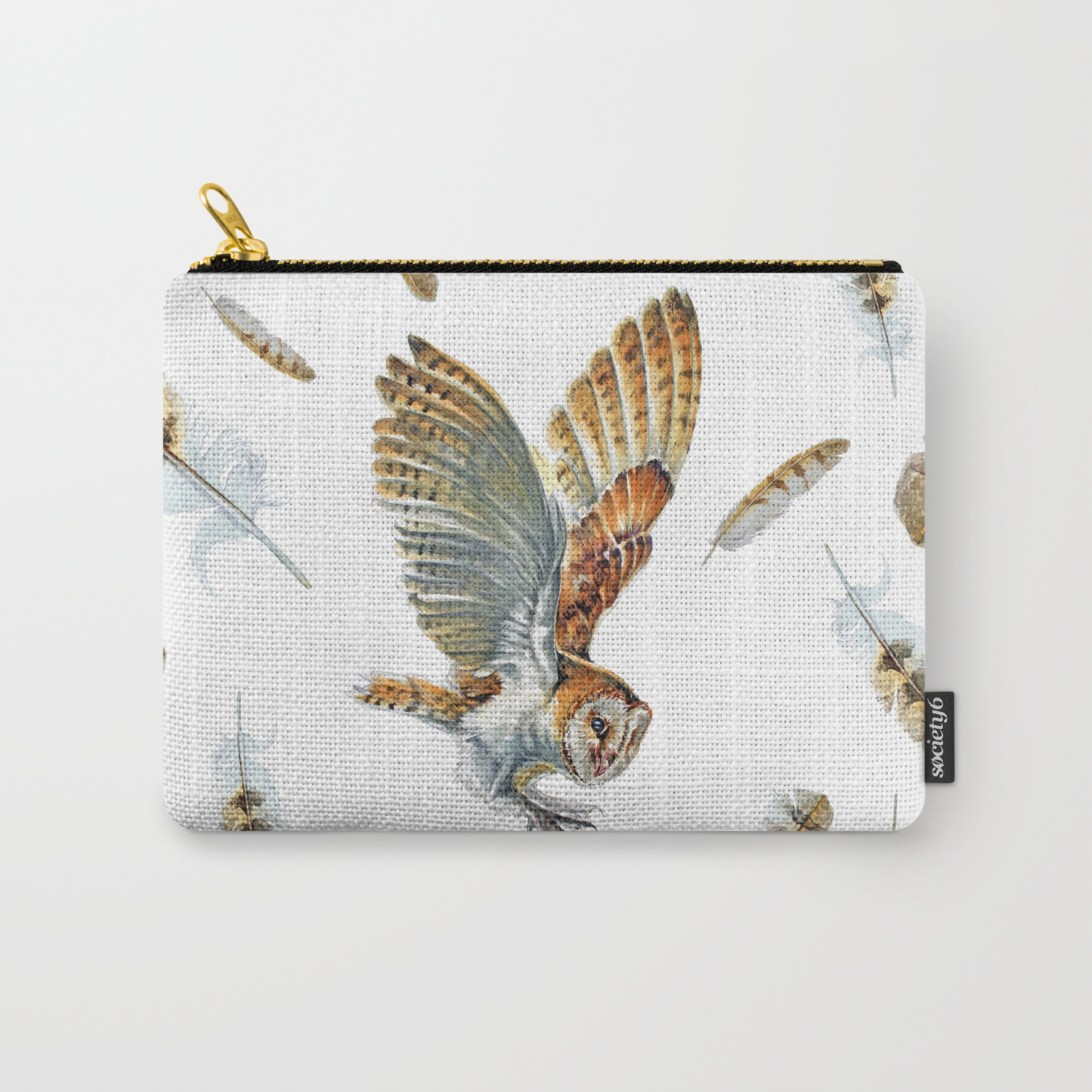 Barn Owl Landing Carry All Pouch By Jodyedwardsart Society6