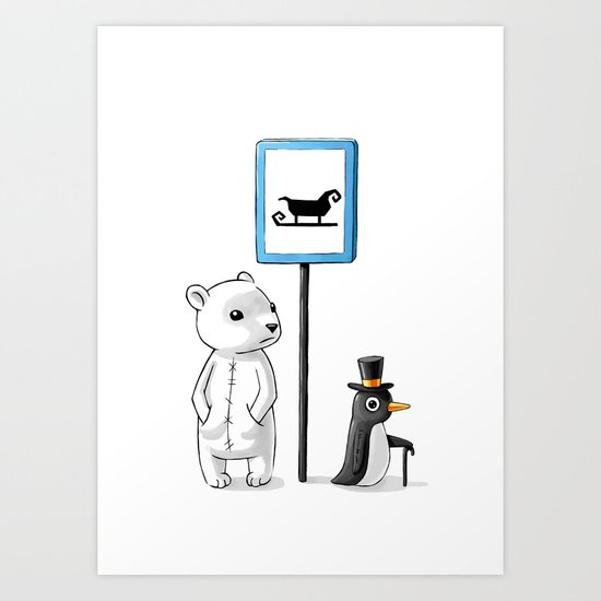 School Stop Art Print