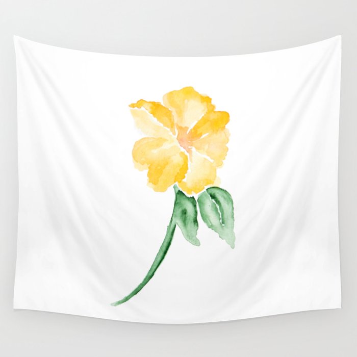 Yellow sales flower tapestry