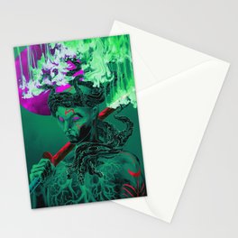 Bonsai warrior (green) Stationery Card