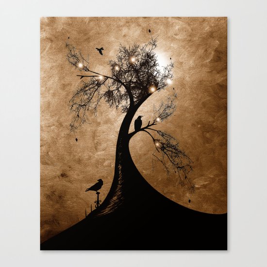 Raven christmas II - HOLIDAZE Canvas Print