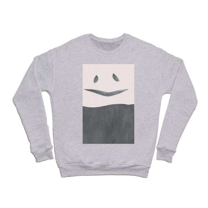 Smile Minimalist Color Block Crewneck Sweatshirt