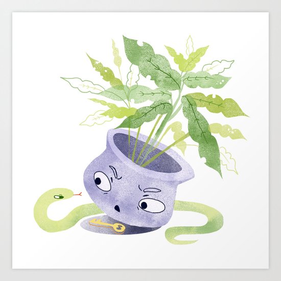 Snake Plant Art Print