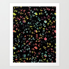 Rainbow petals Art Print