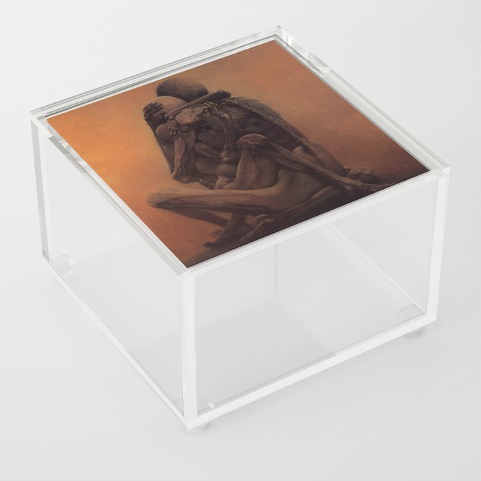 Untitled (Lovers), by Zdzisław Beksiński Acrylic Box