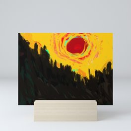 Yellow landscape Mini Art Print