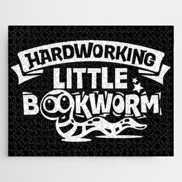 Hardworking Little Bookworm Cute Kids School Jigsaw Puzzle