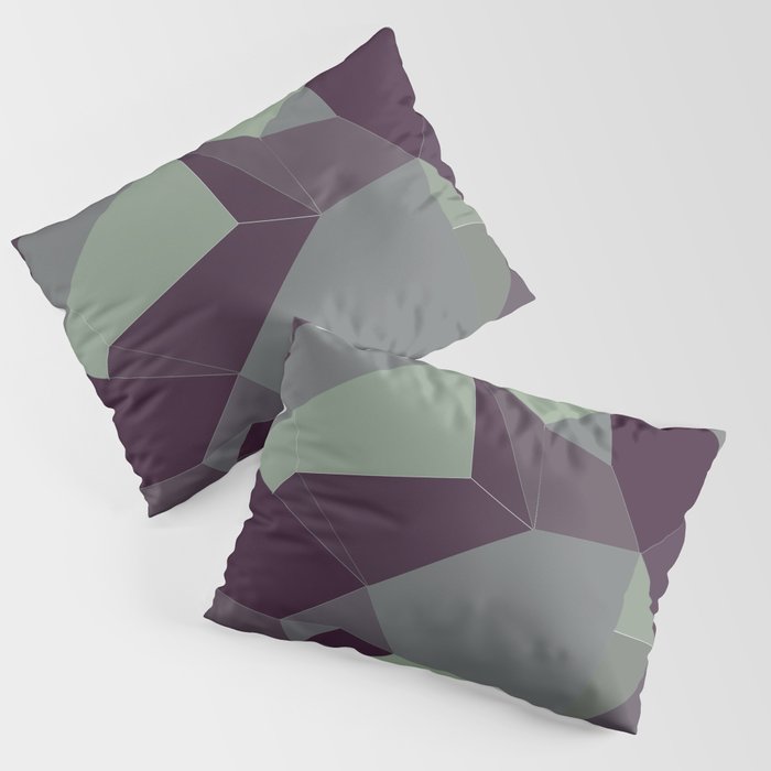 Low Poly Abstract Pillow Sham