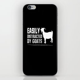 Goat Easily Distracted By Goats iPhone Skin