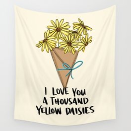 A Thousand Yellow Daisies Wall Tapestry