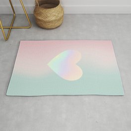 Holographic heart Area & Throw Rug