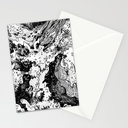 Coral (abstract) Stationery Cards