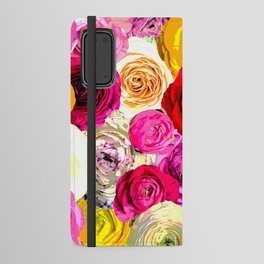 I Love Ranunculus Flowers Android Wallet Case