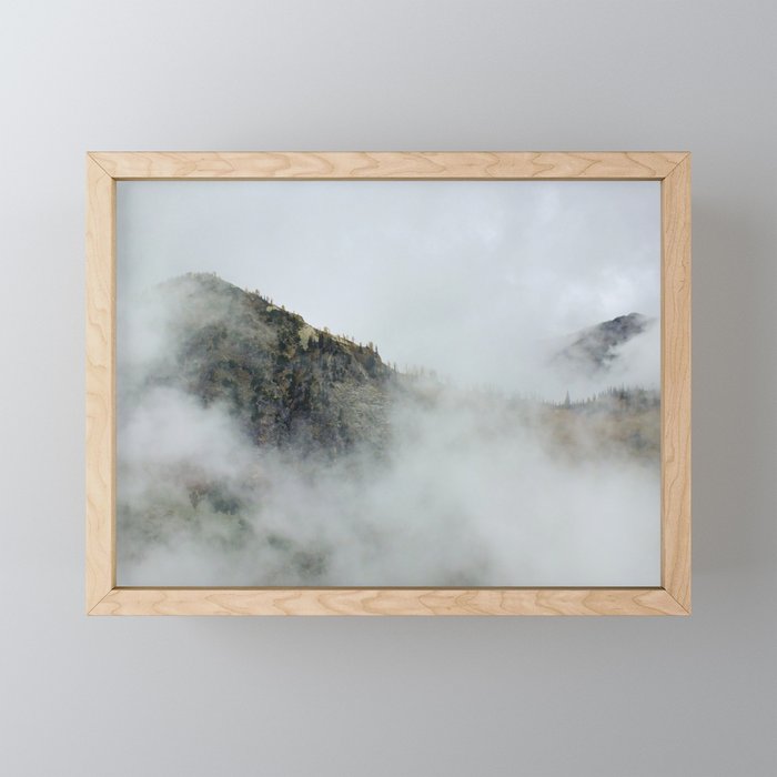 Misty mountains  Framed Mini Art Print