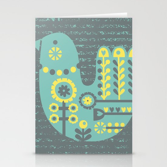 Folksy Birdie Stationery Cards