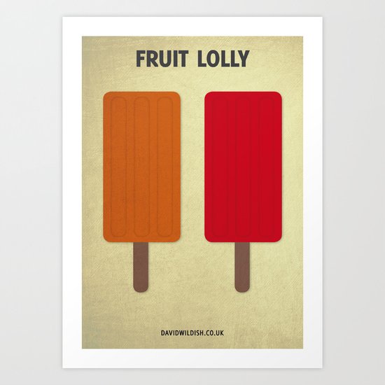 Fruit Lolly Art Print