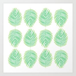 Palm Leaf Pattern   Art Print