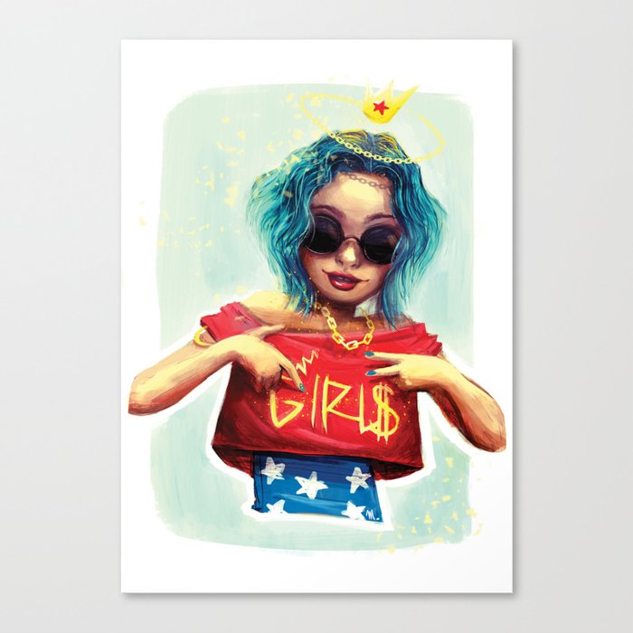 Wonder girl Canvas Print