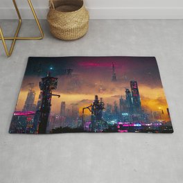 Postcards from the Future - Nameless Metropolis Area & Throw Rug