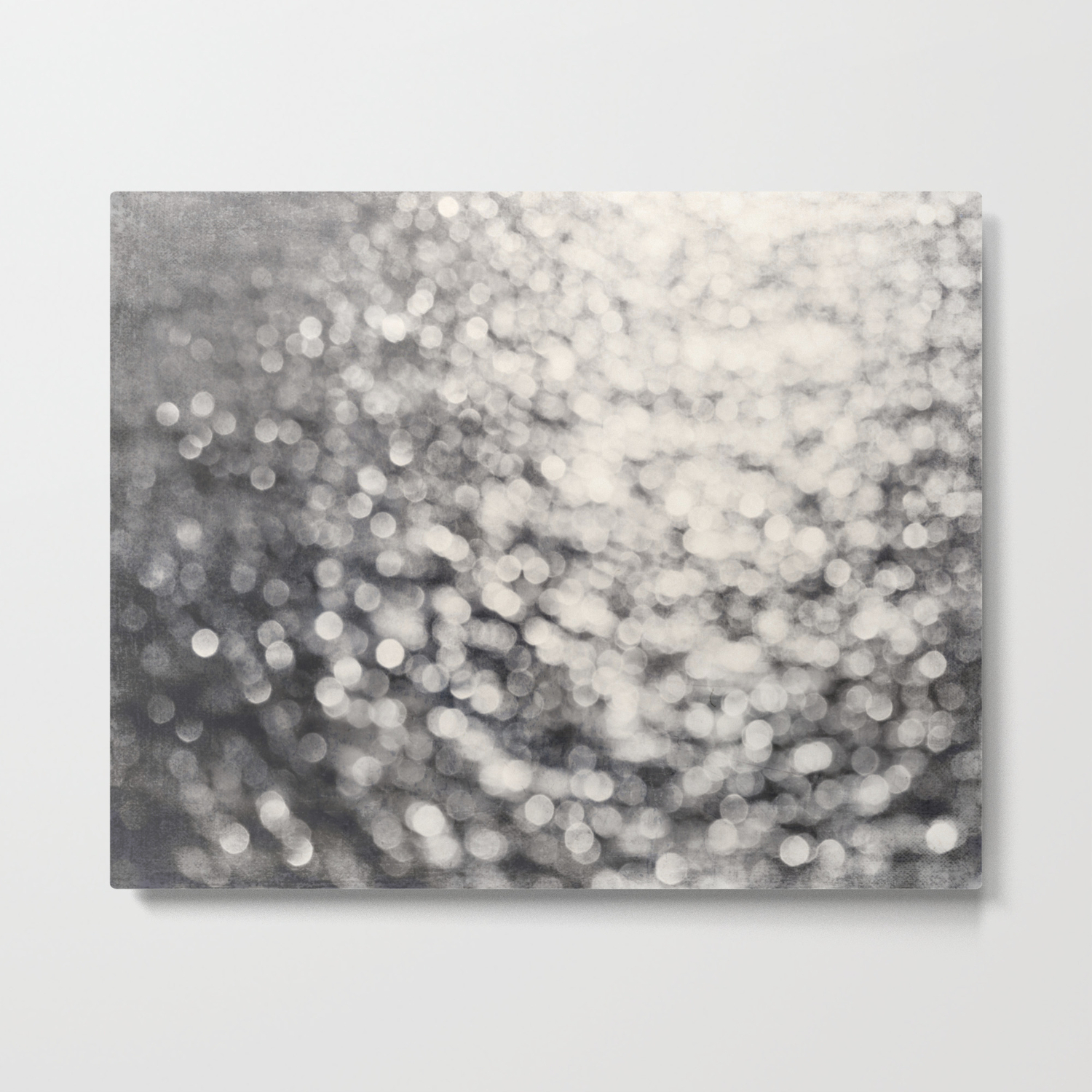 Silver Abstract Sparkle Photography Black And White Bokeh