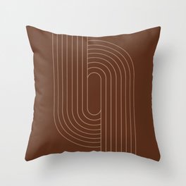 Oval Lines Abstract XXVII Throw Pillow