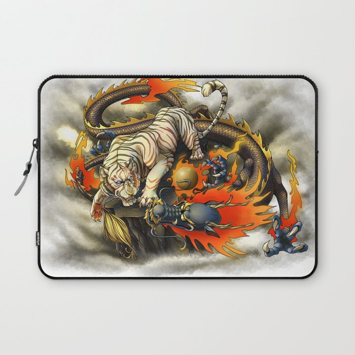 Dragon and White Tiger Laptop Sleeve