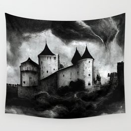 Castle in the Storm Wall Tapestry
